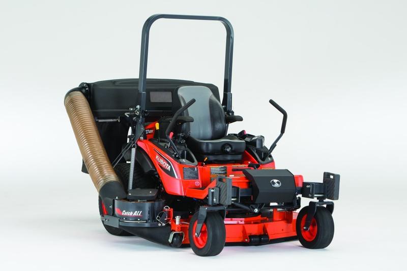 An orange Kubota GCK72-ZD1211 Zero-turn mower in front of a white background.